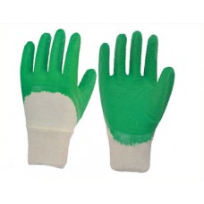 Interlock latex glove
